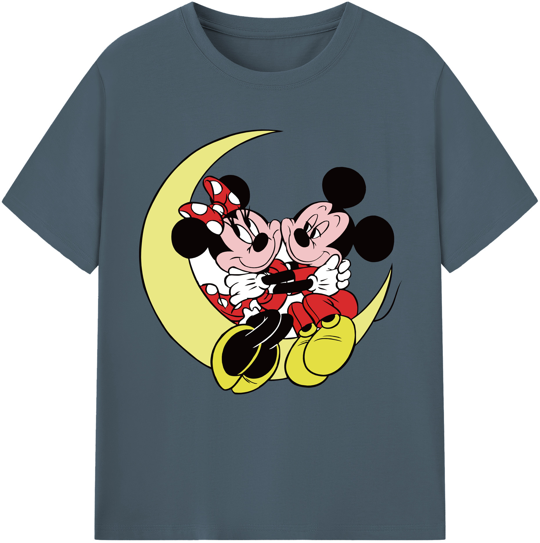 （画像用） ミッキーマウス Mickey Mouse 綿100％半袖Tシャツ（フロントプリント）